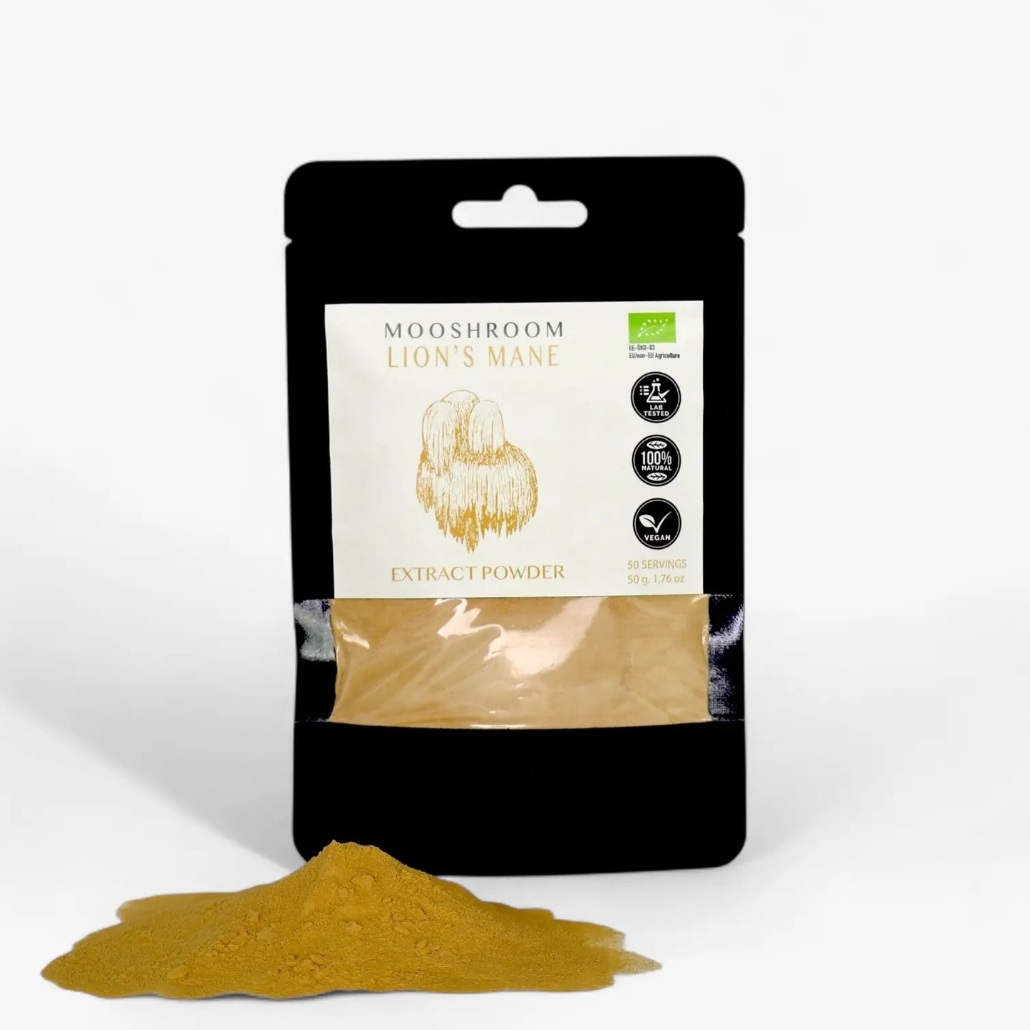 FLOW Lion's Mane pulver extrakt Min butik